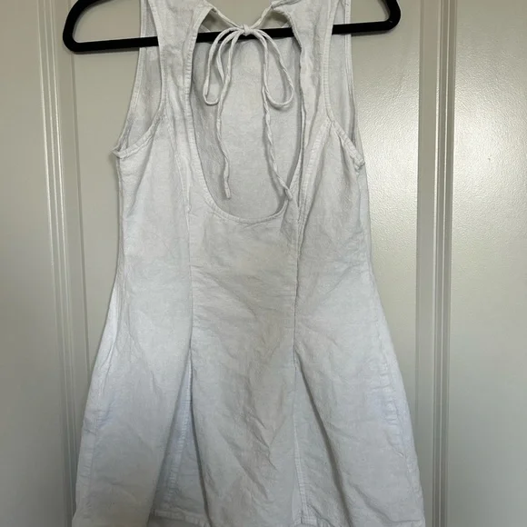 Motel Rocks White Backless Halter Sundress - Picture 6 of 6